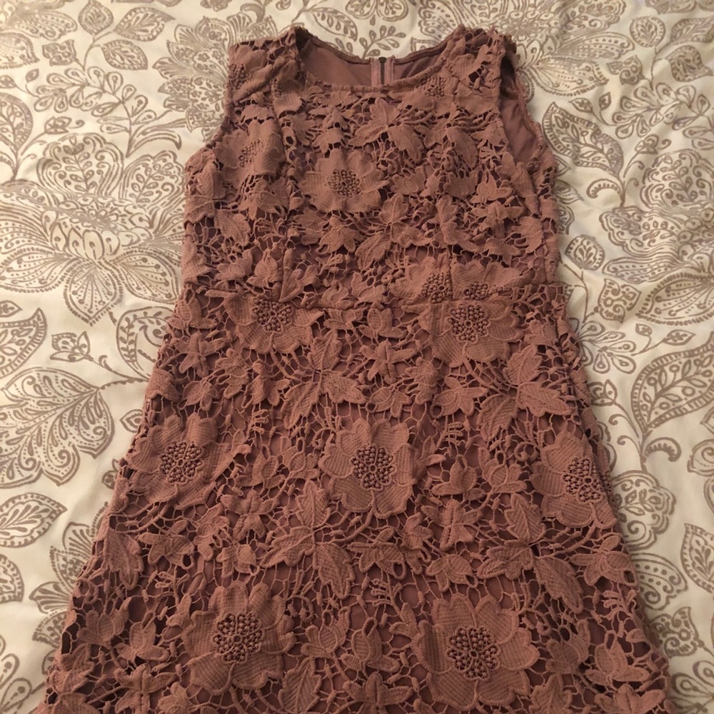 Lace dress. Perfect for a wedding or for a shower.
